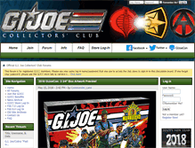 Tablet Screenshot of gijoeclub.com